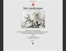 Tablet Screenshot of mu-landscapes.com